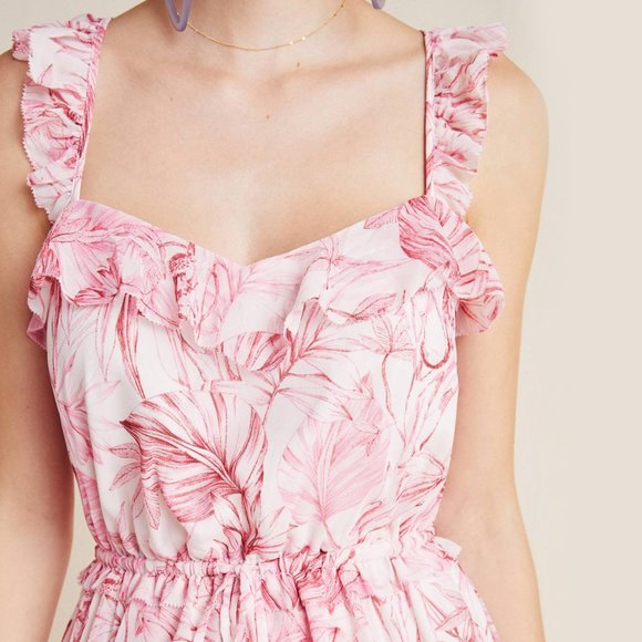 Anthro Gal Meets Glam Cheryl Ruffled Maxi Dress - Picture 8 of 15